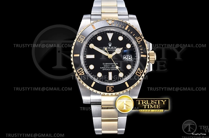 0417 Submariner 116613LN 904L YG SS Black ARF V3 SH Breathable 1086